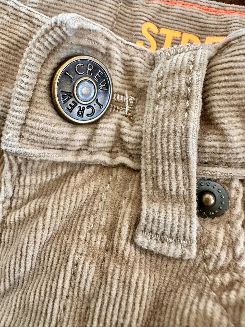 Boys 4T Corduroy Pants in Light Khaki - Classic Straight Fit